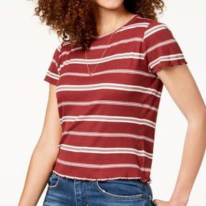 Striped Lettuce-Edge T-Shirt